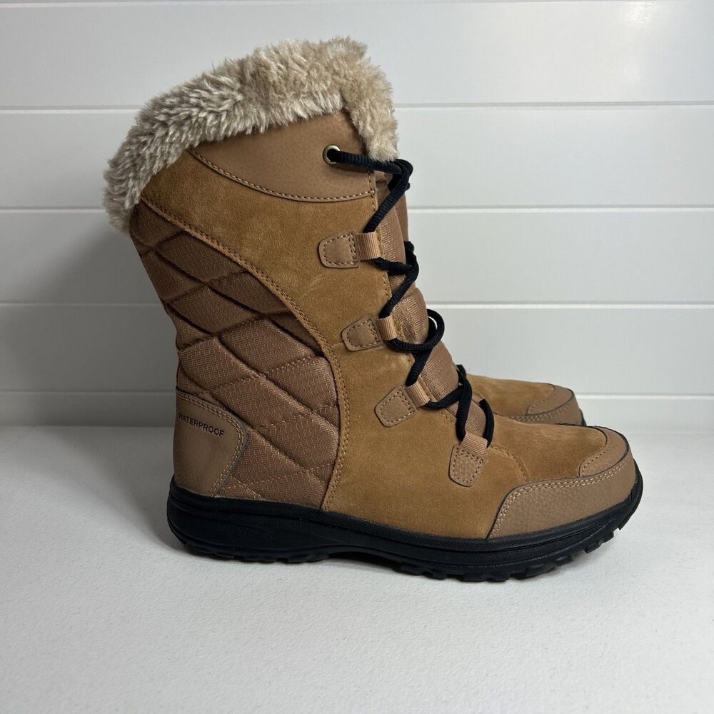 Columbia Boots Women’s Size 9 Brown Ice Maiden II Waterproof 200G Insulation